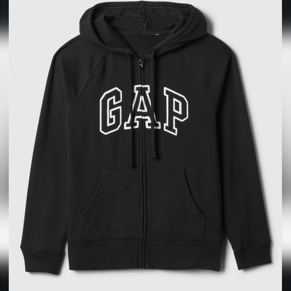 GAP Tops - Gap Logo Zip Hoodie Sweatshirt - Medium